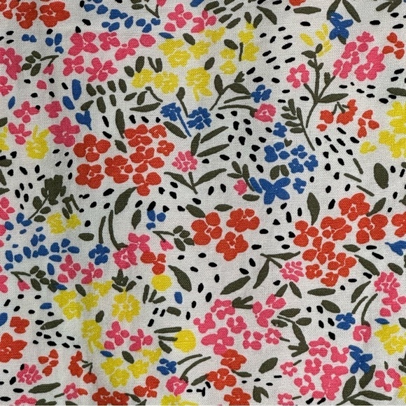 Loft Floral Wrap Midi Skirt Womens Size 4 Linen Blend - Picture 3 of 7